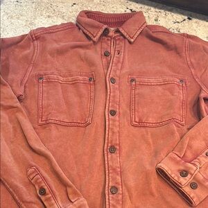 Rust Orange Button-Up Shirt